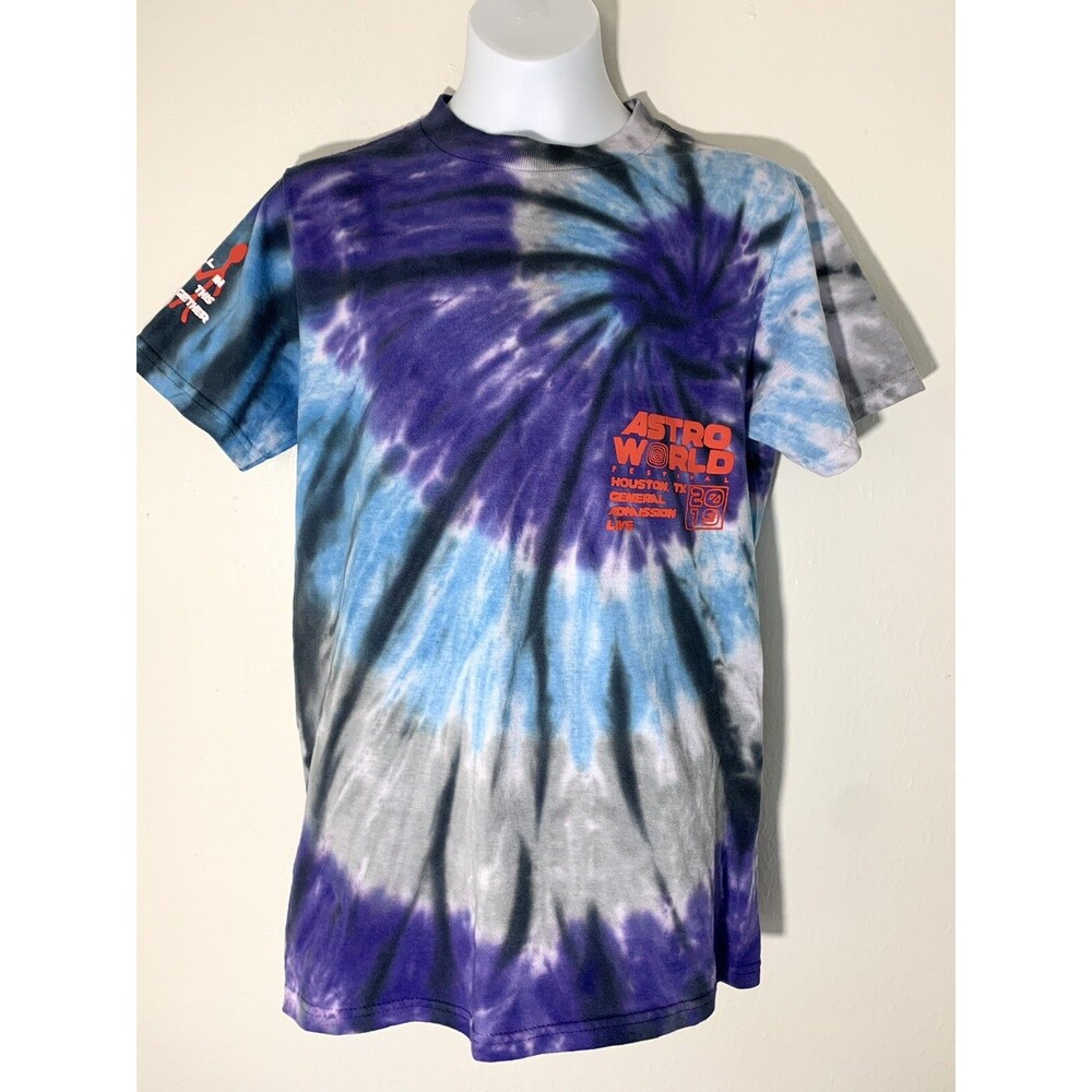 Travis Scott Cactus Jack Astroworld Festival Merch 2019 Tie Dye Shirt Size Small